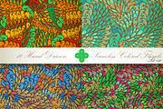 10 Colored Seamless Florals. Set #10, a Pattern Graphic by Patternalized (Thumbnail 3 of 4)