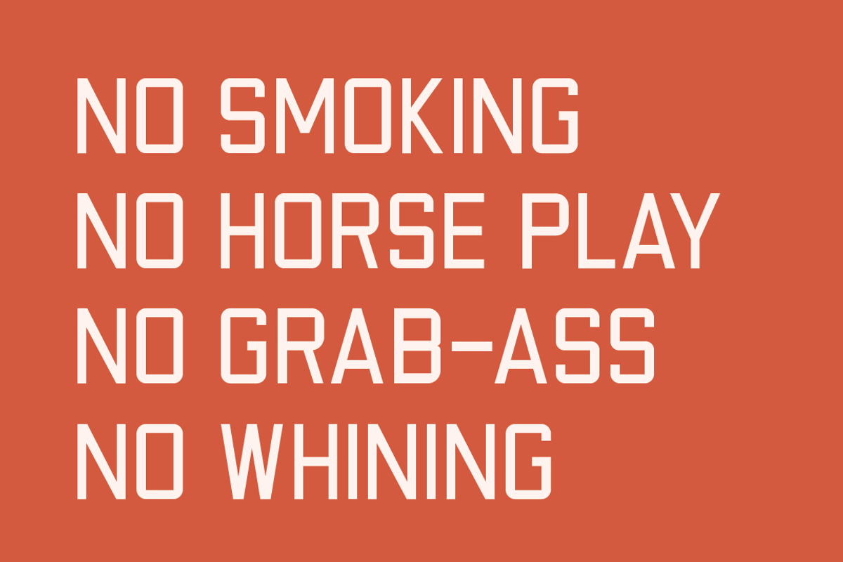 Factory Floor Font - Two Styles preview 5