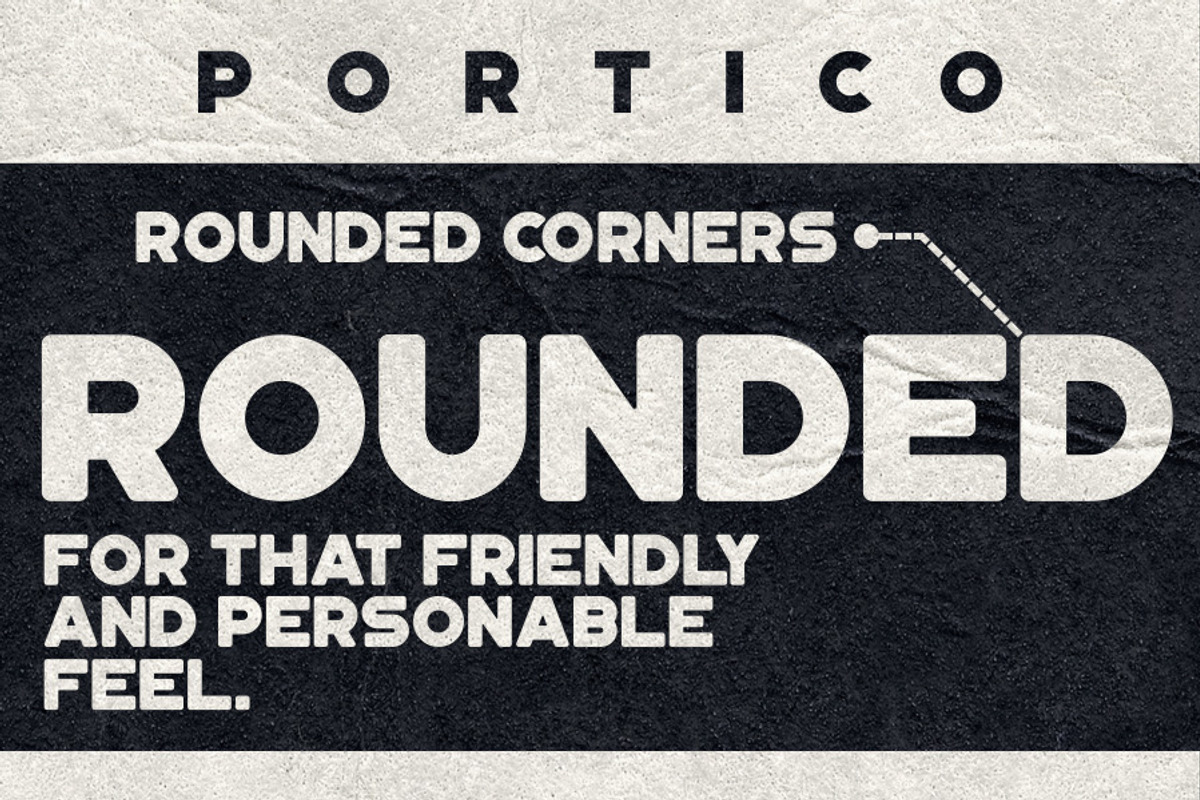Portico Typeface, a Sans Serif Font by Tugcu Design Co. (Photo 10 of 12)