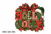 Holly Jolly Christmas PNG, a Seasonal Illustration by Watercolor design (Thumbnail 1 of 3)