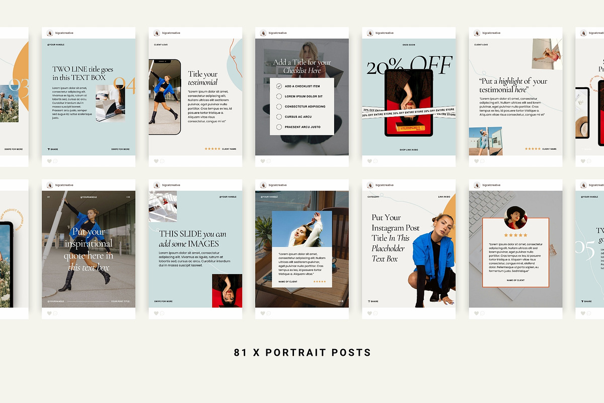 Nova Social Media Templates, a Social Media Template by Big Cat Creative (Photo 4 of 6)