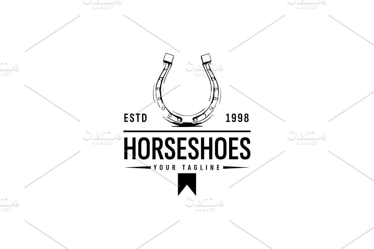 Horseshoe logo illustration, a Branding & Logo Template by Dyn Studio