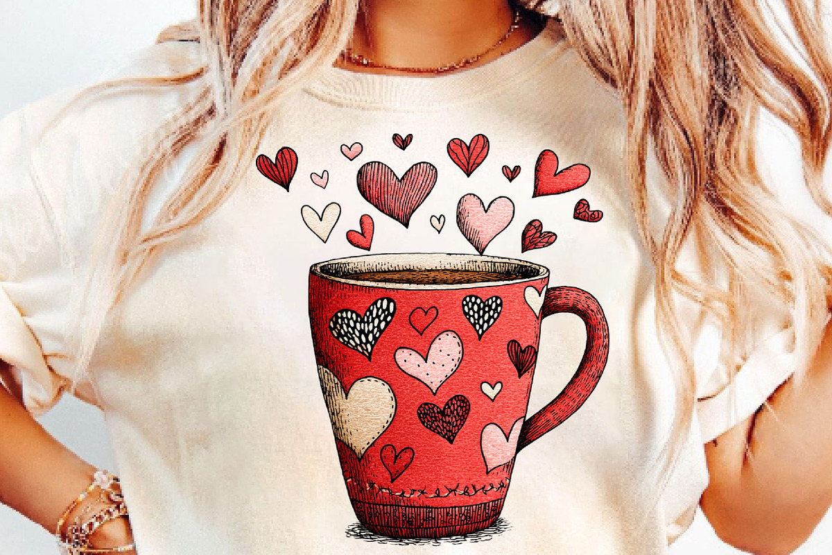 Hand-drawn Valentines Day Clipart, an Illustration by DreamCafeArt (Photo 6 of 6)