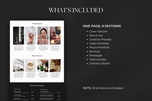 UGC Portfolio Canva Website Template