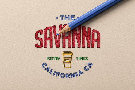 Sketching Logo Mockup, a Pens & Pencil Mockup by GfxFoundry