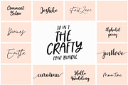 -90% SALE Crafty Font Bundle, a Handwritten Font by supfonts (Thumbnail 1 of 10)