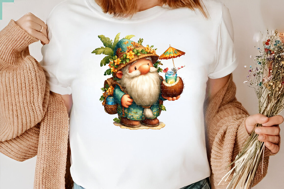 Summer Gnome Clipart Bundle, an Illustration by SVGArt (Photo 8 of 9)