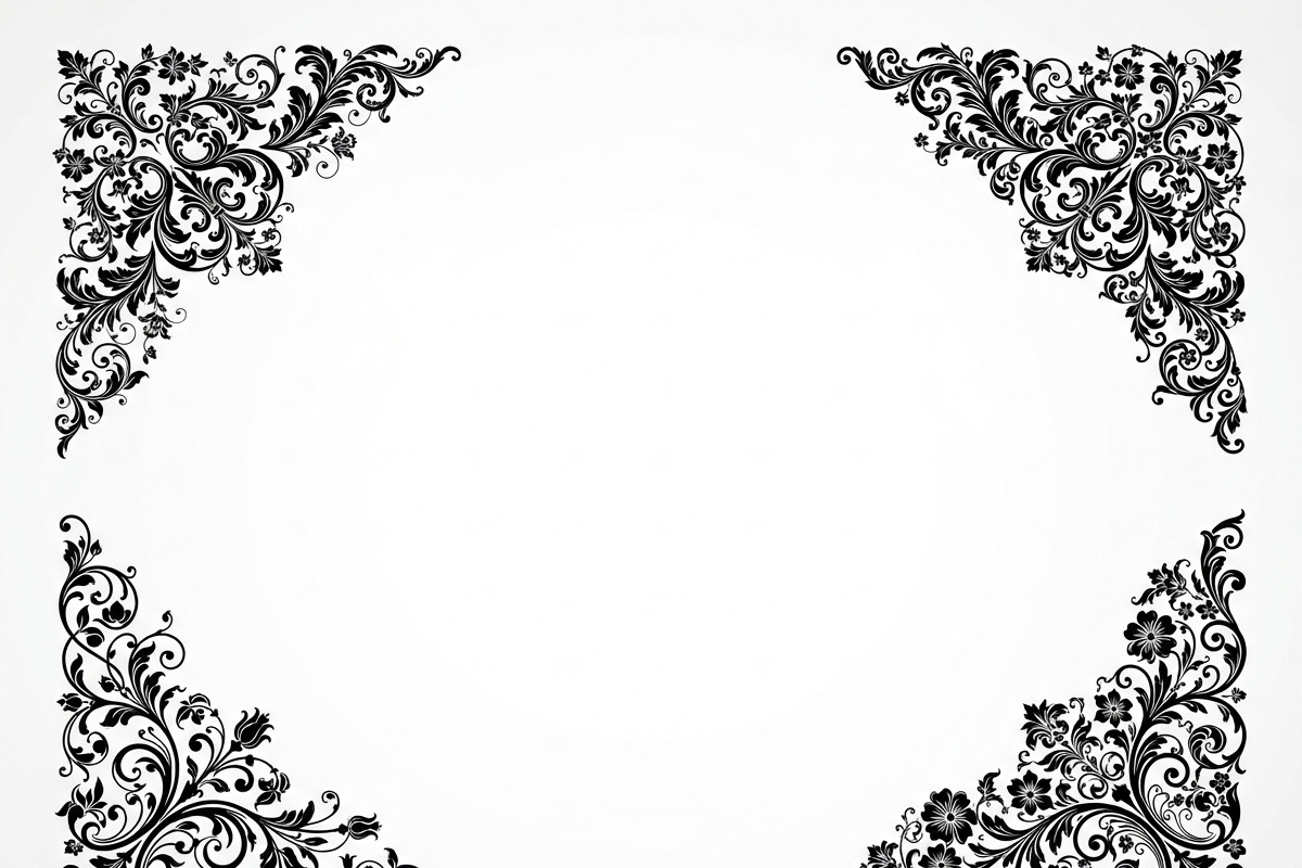 30 Elegant Floral Corner Design, a Decorative Illustration by Amazin_art (Photo 3 of 13)
