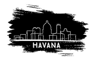 Havana Skyline Silhouette