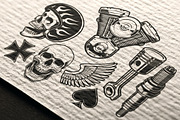 Biker Illustrations Bundle, an Illustration by Natali_ (Thumbnail 7 of 7)