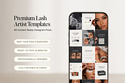40 Lash Extension Instagram posts, a Social Media Template by Design Lush Studio (Thumbnail 5 of 8)