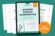 Learn Cursive Procreate Workbook Kit, a Stationery Template by Molly Suber Thorpe (Thumbnail 1 of 7)
