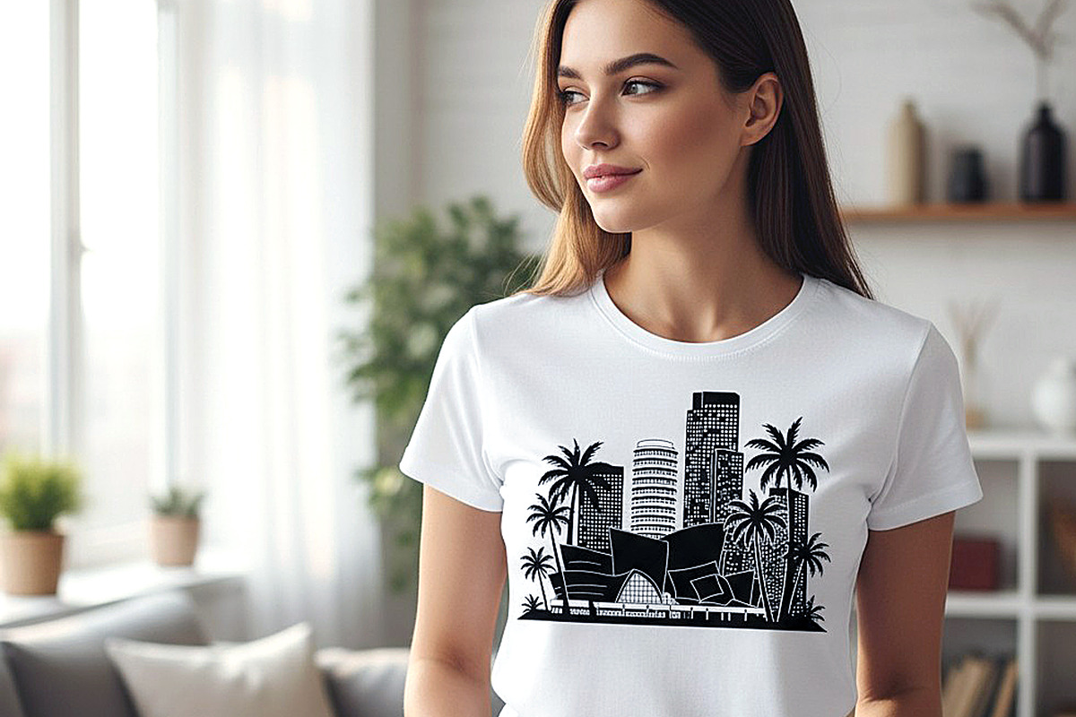 Los Angeles Wall art Skyline, an Empty State Illustration by AlexZeL (Photo 2 of 9)