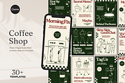 30 Coffee Instagram Posts & Stories, a Social Media Template by createwithsarina (Thumbnail 1 of 6)