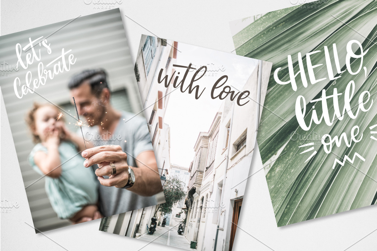 Family Lettering Pack, a Social Media Template by piyacler (Photo 4 of 7)