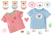 Kawaii Bear Vector Seamless Patterns, a Pattern Graphic by alia.kurianova (Thumbnail 8 of 9)