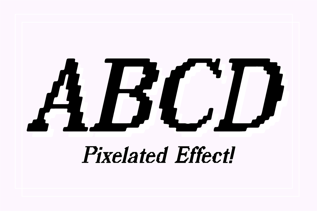 DIGITAL SUNSHINE Pixelated Font, a Font by Blush Font Co. (Photo 4 of 5)