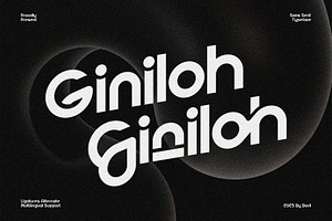 Giniloh - Unique Modern Sans
