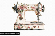 Sewing Machine Clipart Bundle, an Illustration by crative8112 (Thumbnail 10 of 10)