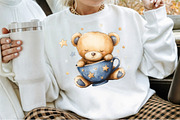Teddy Bear Watercolor Clipart, an Illustration by Sublimation Artist (Thumbnail 4 of 6)