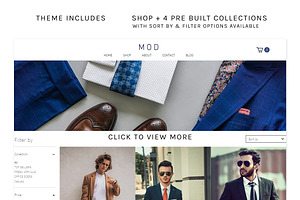 Wix Ecommerce Website Template MOD