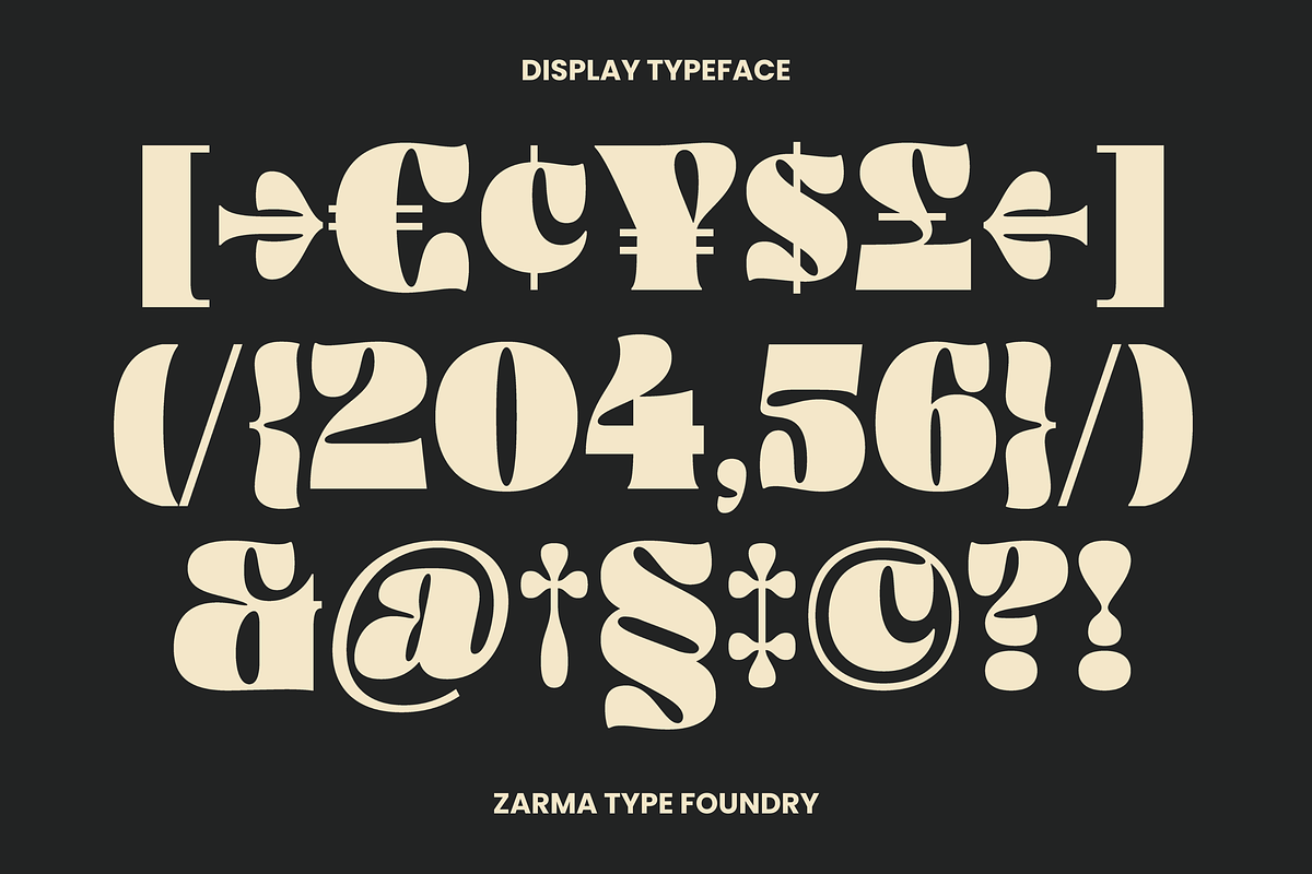 Ayuga - Psychedelic Font, a Serif Font by Zarma Type (Photo 6 of 14)