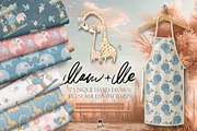 Mom and Me Baby Animals Patterns, a Pattern Graphic by KaramfilaS (Thumbnail 1 of 9)