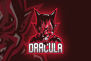 Dracula E-Sport Logo Template