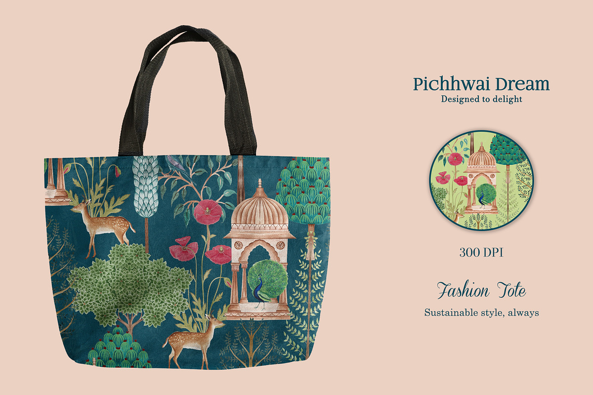 Pichhwai Dream Prints & Patterns, a Pattern Graphic by GND ART STUDIO (Photo 4 of 8)