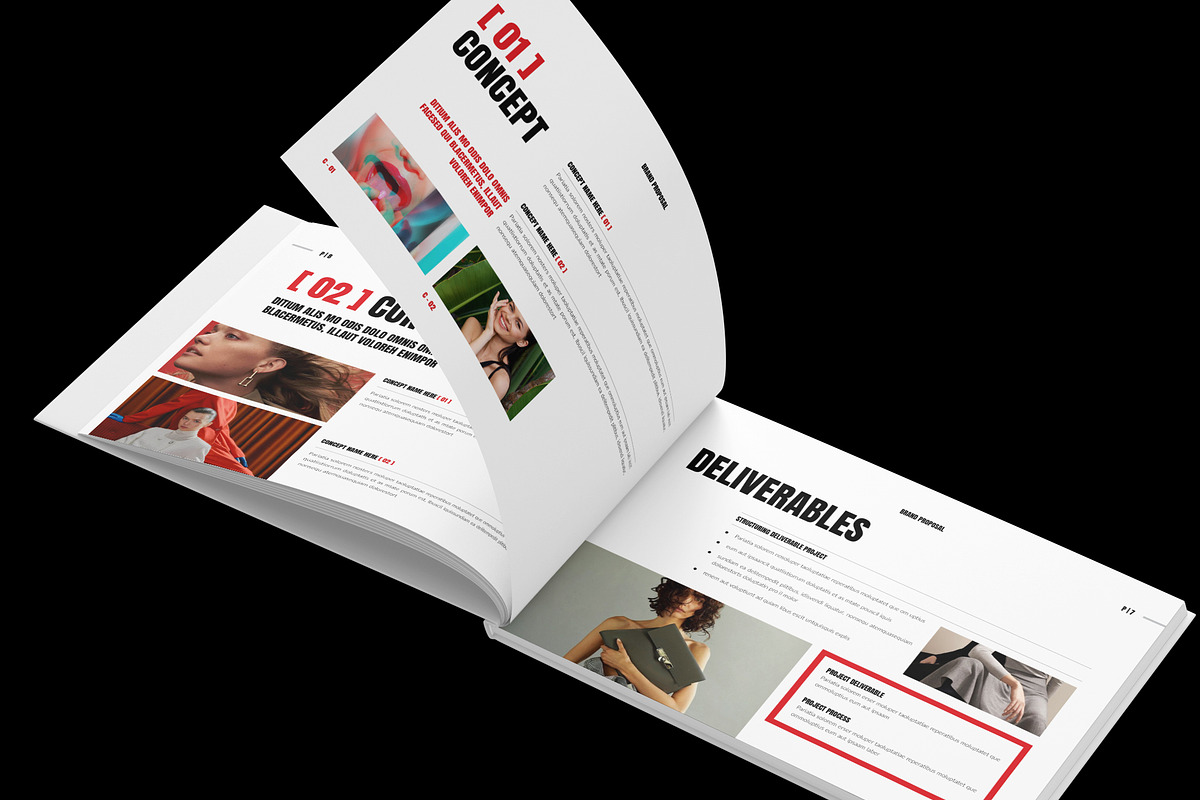 Brand Proposal Template Landscape, a Brochure Template by NorthPeak (Photo 4 of 10)