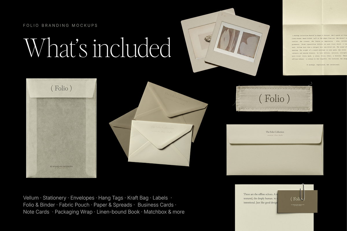 Folio 30 Branding Mockup Collection, an Advertising Mockup by Moyo Studio (Photo 4 of 13)