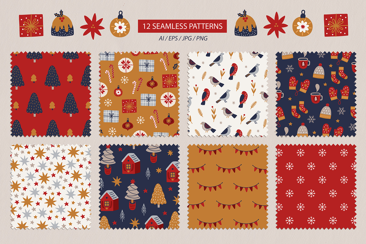 Christmas Kit #11, a Seasonal Illustration by miumiu (Photo 3 of 15)