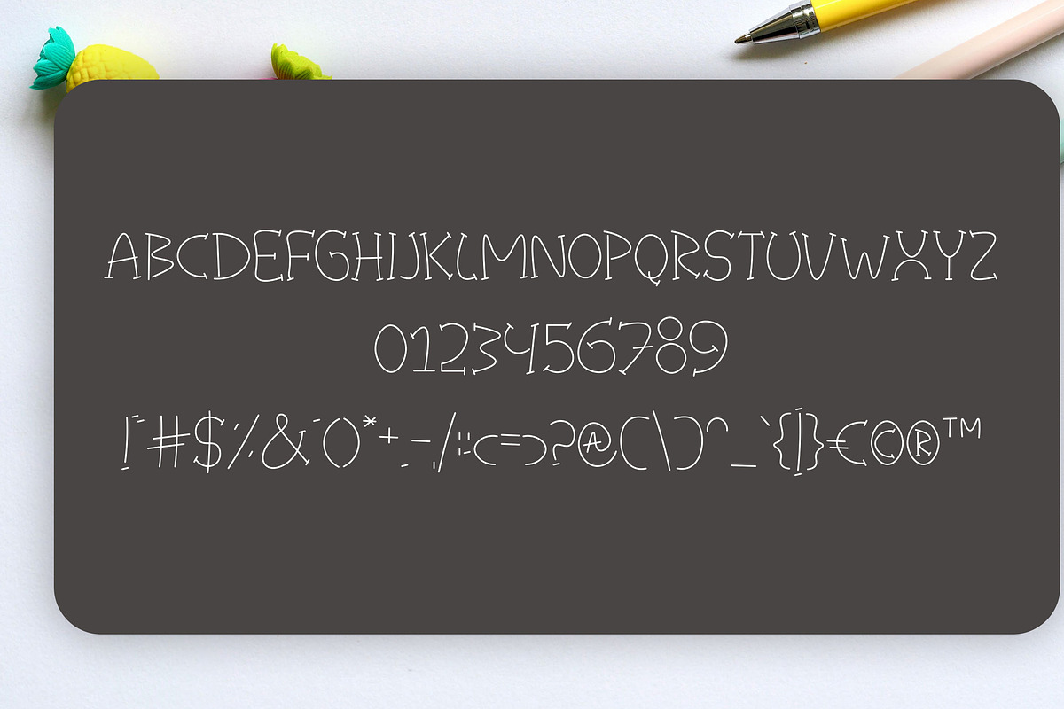 Pen Clap Serif - Cute All Caps Font, a Serif Font by Dasagani (Photo 3 of 3)
