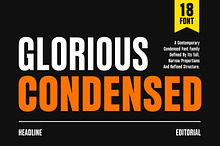 Glorious – Condensed Font Family