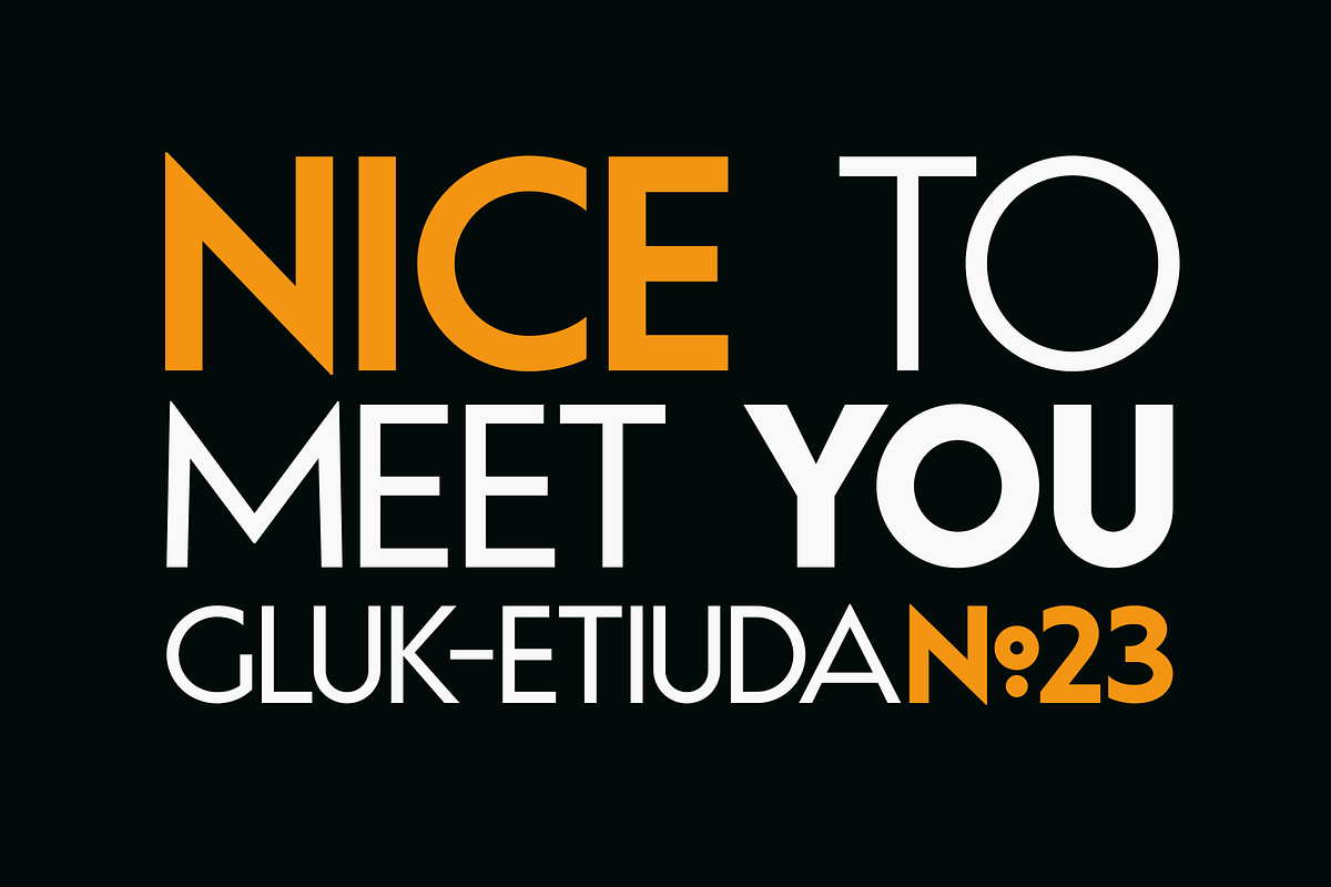Gluk Etiuda No23, a Sans Serif Font by glukfonts (Photo 11 of 15)