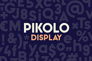 Pikolo Display Font, a Sans Serif Font by Ideabuk (Thumbnail 1 of 8)