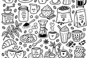 Cute doodle cartoon coffee shop, a Food Illustration by Voodz_shop (Thumbnail 2 of 3)