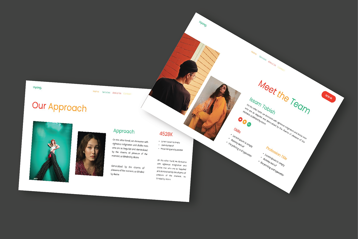 Hyang Portfolio Googleslide Template, a Presentation Template by Caprio Studio (Photo 3 of 8)