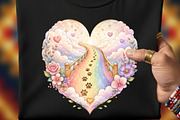 Rainbow Bridge Heart Clipart 15 PNG, an Animal Illustration by Tanya Kart (Thumbnail 2 of 10)