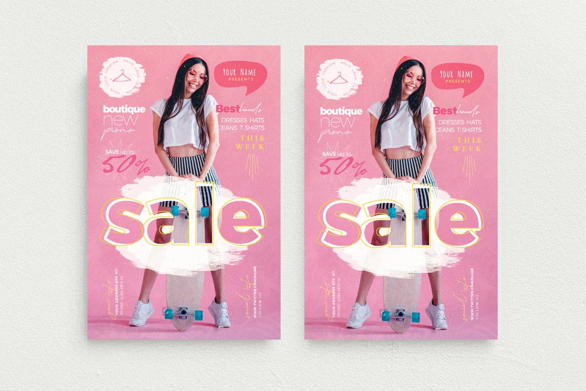 Fashion Sale Flyer Template, a Flyer Template by Touringxx Creative Studio (Photo 1 of 3)