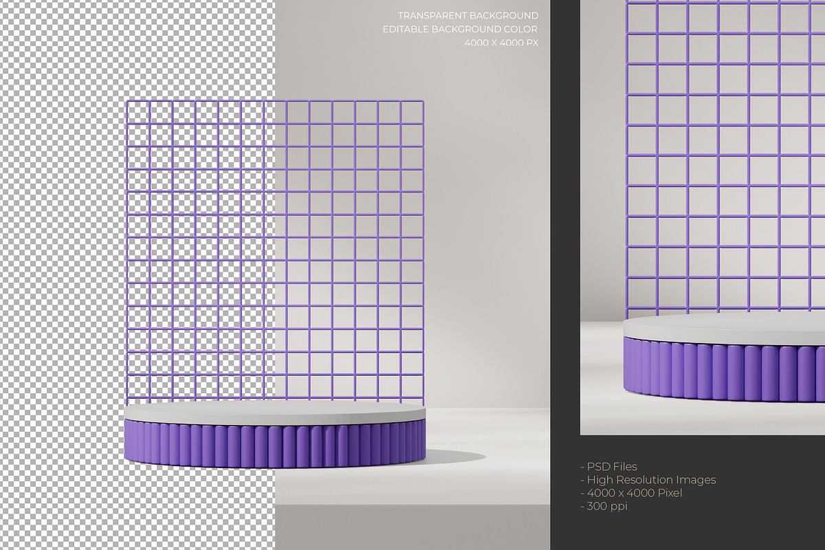 5 Podium with Transparent Background, a Background Graphic by faustudio (Photo 5 of 7)