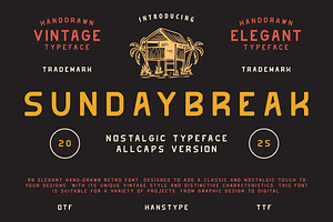 Sundaybreak - Retro Font