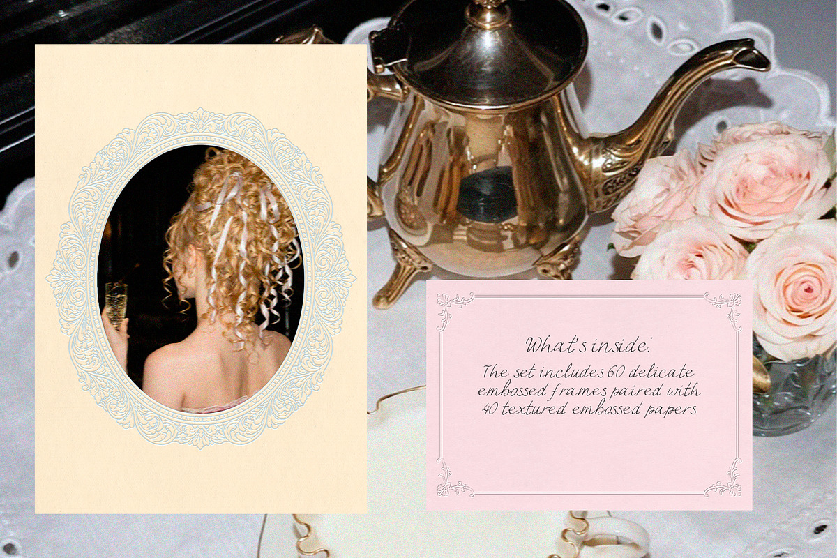 Regency Embossed Frames & Paper, a Texture Graphic by Lidberia (Photo 4 of 12)