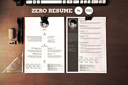 Zero | Clean Resume, a Resume Template by Dqa (Thumbnail 1 of 3)
