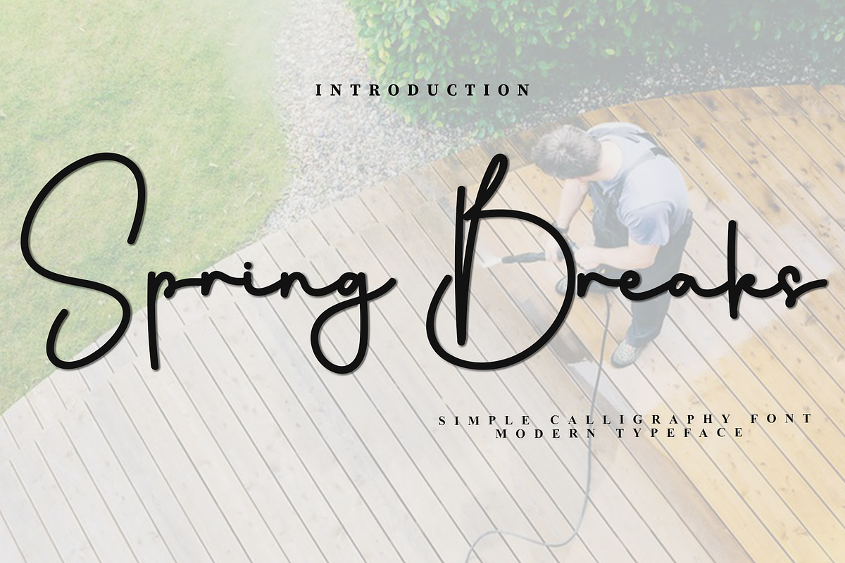 Spring Breaks, a Handwritten Font by InermediaSTUDIO (Photo 1 of 8)