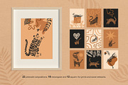 Tiger set. Vector elements, patterns, a Pattern Graphic by anna khramtsova (Thumbnail 9 of 13)