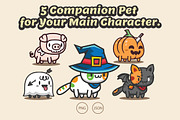 Pet Companion 2D Game Asset Sprites, an Illustration by Heavtryq Design (Thumbnail 1 of 7)