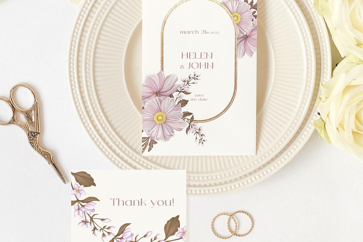 Pink floral bloom Individual element, a Decorative Illustration by DamriNa art (Photo 10 of 10)