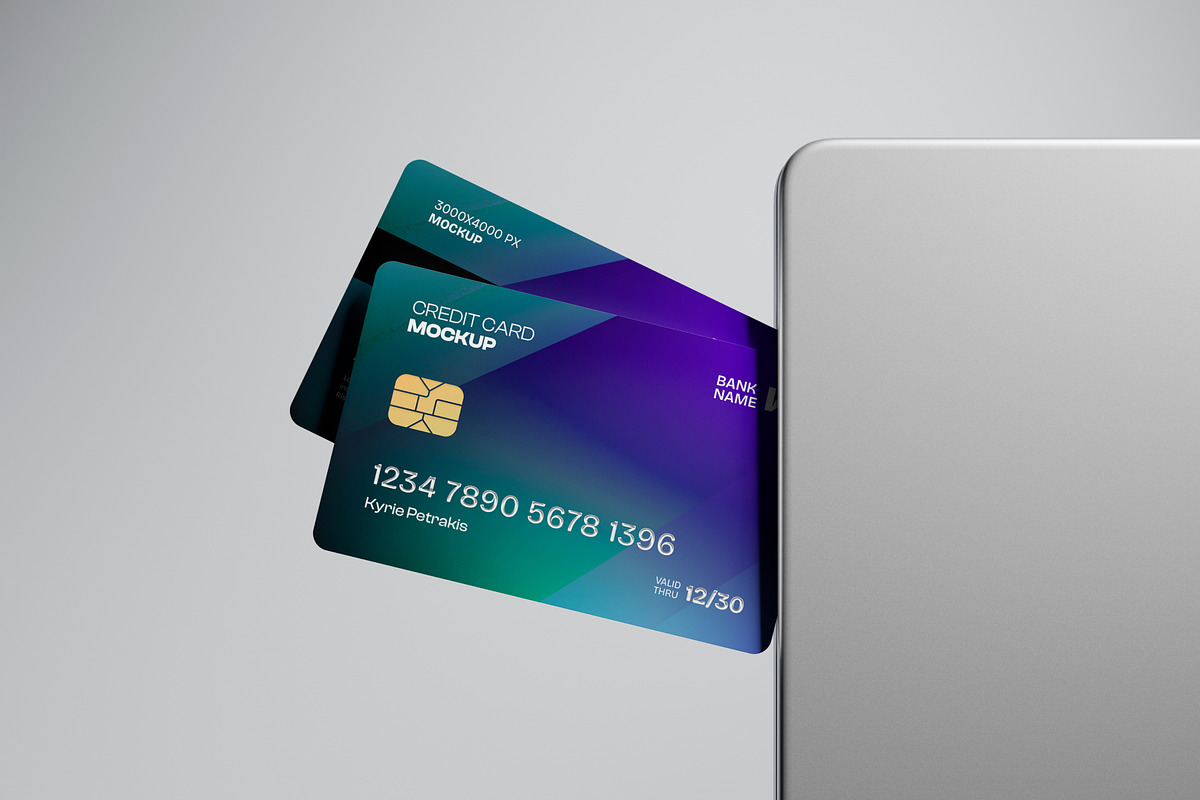 Credit Card Mockup, a Product Mockup by Budogol Studio (Photo 2 of 4)