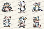 Coquette Christmas Frog Clipart, an Illustration by DreamCafeArt (Thumbnail 7 of 7)